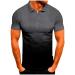 yygq Men's Tech Golf Polo Shirts Short Sleeve Tennis T-Shirt for Men Gradient Printed Shirts Summer Slim Fit T-Shirt
