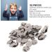 30-Pack Round Metal Pacifier Clamps | Rust-Proof Stainless Steel Teething Braces for Kids - Buy Online on GoSupps.com