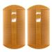 2PCS Lice Combs Nit Combs Durable Double Sided Super Dense Tooth Combs for Lice Nit Treatment Small Size for Straight Thin Hair Ginger