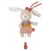Fehn mini -play watch hare Fehnnatur - cuddly toy & sleep aid with cotton (KBA) - Soothing melody "Mozart's lullaby" - baby toys for on the go & at home - for babies & toddlers rabbit nature