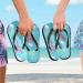 Mnsruu Paris Eiffel Tower Flip Flops | Multi-Colored Men & Women Sandals | Comfortable Home Slippers for Hotel Spa & Travel - Buy Online on GoSupps.com