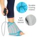 Vive Compression Ankle Ice Pack Wrap for Foot Pain Relief - Cold Brace for Injuries - Support for Swelling, Sprains, & Fractures - Reusable Gel - Fits Small & Large Feet, Gray - Buy Online on GoSupps.com