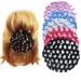 Youu 5 piece Dutt Network Hair Network Bun Hairstyle Aid Fabric Knot Network For Gymnastics Rhythmic Sport Gymnastics Ballet Ride Figure Charge Dance Knot Network (with Strass