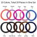 20 Pieces BETITETO Thick Hair Ties Seamless Ponytail Holders for Curly Hair - Cotton Stretch Hair Elastics in Upgrade Multicolor (Pack of 20) - Buy Online on GoSupps.com