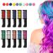 Warm Girl 10 Colors Hair Chalk Comb Temporary Hair Color Chalk Comb Washable for Gift Diy Cosplay for Carnival Christmas Halloween Birthday Parties