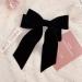 SUKOKOLA N1H0 Black Acrylic Bow Hair Clip - Elegant Hair Accessories for All Occasions | International Shipping Available - Buy Online on GoSupps.com