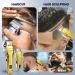 2 in 1 Hair Clipper for Men - Professional Gold Barber Clipper & Trimmers Set Wired/Wireless Zero Gap Beard Trimmer with LED Display 6500 RPM - Buy Now - Buy Online on GoSupps.com