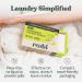 Roobi Laundry Detergent Sheets - 128 Loads Liquidless & Eco-Friendly Vegan Linen Breeze Scent - Carbon Neutral Travel Solution - Buy Online on GoSupps.com