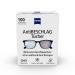 Zeiss anti -fitting towels 100 pieces for long -lasting fitting protection already during cleaning - each cloth packed individually - ideal for on the go or when traveling