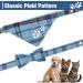 EXPAWLORER Dog Collar and Lead Set - Dog Bow Tie Collar and Dog Bandana Collar with Cute Bell No Tangle Dog Lead Adjustable Collars for Puppy Small Dogs Cats (Small) Small Blue - Buy Online on GoSupps.com