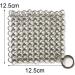 Cast Iron Cleaner Cast Iron Skillet Cleaner Chainmail Stainless Steel 316L Pot Cookware Chainmail Scrubber Skillet Scraper 1Pc Silver - Buy Online on GoSupps.com