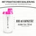 Premium 700ml Protein Shaker - Leak-Proof BPA-Free with Clickable Sieve & Scale for Creamy Shakes | Gym Fitness Cup in White & Pink - Buy Online on GoSupps.com