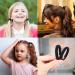 50 Multicolor Hair Ties for Girls | Elastic Rubber Bands Set for Kids - Perfect for Ponytails & Hairstyles - Buy Online on GoSupps.com