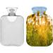 Sunflower Plants Field Hot Water Bottle - 2L Fleece Cover for Hot & Cold Compresses - International Shipping - Buy Online on GoSupps.com