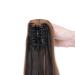 Curly Clip-In Ponytail Extensions - 55cm Wavy Synthetic Hair for Women - Dark Brown & Sandy Blonde - Buy Online on GoSupps.com