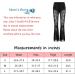 Novia's Choice Women's High Waisted Snakeskin Print Wide Leg Bell Bottom Pants Trousers - Large Flower Design - Buy Online on GoSupps.com