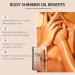 Golden Brown Shimmer Body Oil - Body Shimmer Oil for Body & Face - Natural Body Glow Oil - Waterproof Highlighter Body Luminizer Shimmering Oil - Non-sticky Shimmer Moisturiser (100ml) - Buy Online on GoSupps.com