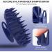 Beautail Scalp Massage Brush - Silicone Shampoo Brush for Hair Growth & Peeling Suitable for Men Women & Pets - Dark Blue - Buy Online on GoSupps.com