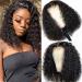 ESIWONHAIR Short Curly Bob Human Hair 4x4 Lace Closure Wigs Pre Plucked with Baby Hair Unprocessed Brazilian Short Deep Wave Bob Lace Front Wig for Black Women (10Inch  Natural Color) 10 Inch Bob 4x4 deep wave wig