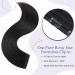 Brown Hair Extensions Human Hair One Piece Clip in Hair Extension Real Remy Thick 3/4 Full Head (#1B Natural Black 18"-90g) 18" Thick Weft 90g #1B Natural Black - Buy Online on GoSupps.com