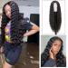 INSTASTYLE 30 Inch Lace Front Synthetic Curly Wig for Women - Black Loose Deep Wave Hair Replacement | 1B 30 Inch Black - Buy Online on GoSupps.com