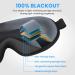 Cozslep 3D Sleep Mask for Men & Women - 100% Light-Blocking Memory Foam Eye Mask with Earphones | Perfect for Side Sleepers & Travel - Black 1 Pack - Buy Online on GoSupps.com
