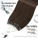 Moresoo Microring Hair Extensions - 50cm Dark Brown Remy Real Hair #4 | Easy Loop Cold Fusion 1g/s 50g - Buy Online on GoSupps.com