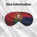 SSIMOO Portuguese Flag Sleep Mask - Adjustable Breathable Eye Mask for Comfortable Sleep | Shop Stylish Sleep Accessories Online - Buy Online on GoSupps.com