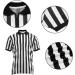 Men's Official Referee Shirt | Black & White Striped Jersey for Basketball & Football - Buy Online on GoSupps.com
