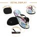 Mnsruu Tropical Floral Cactus Flower Flip Flops | Stylish Home Hotel Spa & Travel Footwear for Men & Women - Buy Online on GoSupps.com
