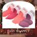 Honey Joy Fine Dipping Powder Dip Kit - Dark Red Rose Glitter Sequin Purple Red Wine - Gel Polish Effect - 8 Box Set (Dip-8pcs-04) - Buy Online on GoSupps.com