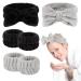 Araluky 6 Pcs Spa Headband Wrist Washband Scrunchies Cuffs for Washing Face Head and Wrist Bands for Washing Face Towel Wristbands for Washing Face Wash Headband and Wristband Set for Face Washing No Drip Cleansing Cuffs...