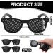 NODCOWS 2 Pack Pinhole Glasses - Perforated Raster Glasses for Eye Training & Relaxation | Foldable Grille Glasses for Clear Vision - Buy Online on GoSupps.com