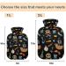 Naanle Hot Water Bottle with Cover - Dead Head Transparent 1L for Bed Hand & Feet Warmer | Pain Relief & Heat Therapy - Buy Online on GoSupps.com