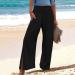KICILVS Wide Leg Linen Pants for Women - Black XX-Large - Buy Online on GoSupps.com