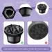Adjustable Universal Hair Diffuser Nozzle for Curly, Thick, and Natural Hair - Black - Buy Online on GoSupps.com