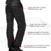 Tip Winter Down Pants | Warm Thick Windproof Skiing Thermal Trousers - Unisex Black Double-Sided Zipper - Buy Online on GoSupps.com