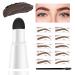 Eyebrow Stamp Stencil Kit Perfect Eye Brow Stamping Kit Waterproof Eyebrow Stamp Long-lasting Brow Stamp Eyebrow Kit For Beginners in Beauty & Personal Care Dark Brown