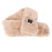 USB Heated Scarf Adjustable Neck Heated Scarf Detachable Plush Warming Neck Wrap Scarf Light Tan