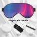 Buy SSIMOO Abstract Geometric Soft Sleep Eye Mask | Female Breathable Eye Patch for Travel & Relaxation - Black - Buy Online on GoSupps.com