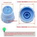Face Care Skin Beauty Set Spare Parts Water Scrub Silicone Tips (12 pcs Small and Large Vortex) Blue Silicone 12Pcs - Buy Online on GoSupps.com