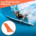 HLOGREE 9'' SUP Fin - 9 inch Surf & SUP Single Center Water Fin | Quick Release & Detachable Stand-Up Paddleboard Fin in Orange - Buy Online on GoSupps.com