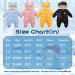 Milkiwai Baby Snowsuit Romper | Cute Bear Winter Hooded Jumpsuit | Boys Girls Infant Snow Wear | Thick Outfits 80 Pink - Buy Online on GoSupps.com