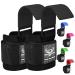 Beast Rage Weightlover hook wristwear thick neoprene padded rubberized fitness bandages slipproof cross lifting handles training gym workout men and women black