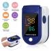 Buy Navy Blue Finger Pulse Oximeter - Large Display Blood Oxygen Monitor with Batteries & Lanyard - International Shipping Available - Buy Online on GoSupps.com