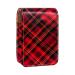 Travel Lipstick Organizer Case Lipstick Case Portable Makeup Bag With Mirror Christmas Red Dark Green Plaid O138g7mnfm