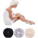 Blulu Satin Sleep Caps for Women & Girls - 3 Pack Night Headgear Turbans in Black Beige & Silver | Soft & Comfortable Hairstyle Protection - Buy Online on GoSupps.com