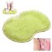 Slip-proof silicone massage pad back scrubber foot brush W scher Massageger Dusche with suction cup silicone massage cleaner relaxing cleaning peeling massages your back (green)