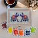 Octavius Elephant Printed Wooden Caddy Tea Sampler Pack | 90 Double Chamber Tea Bags | 3 Black & 3 Green Tea Assortment | Tea Lover's Variety Pack - Buy Online on GoSupps.com