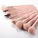 15Pcs Pink Makeup Brushes Set with 3Pcs Sponges - Professional Synthetic Brushes for Women and Kids - Face, Eyes, and Blush Makeup Tools - Buy Online on GoSupps.com